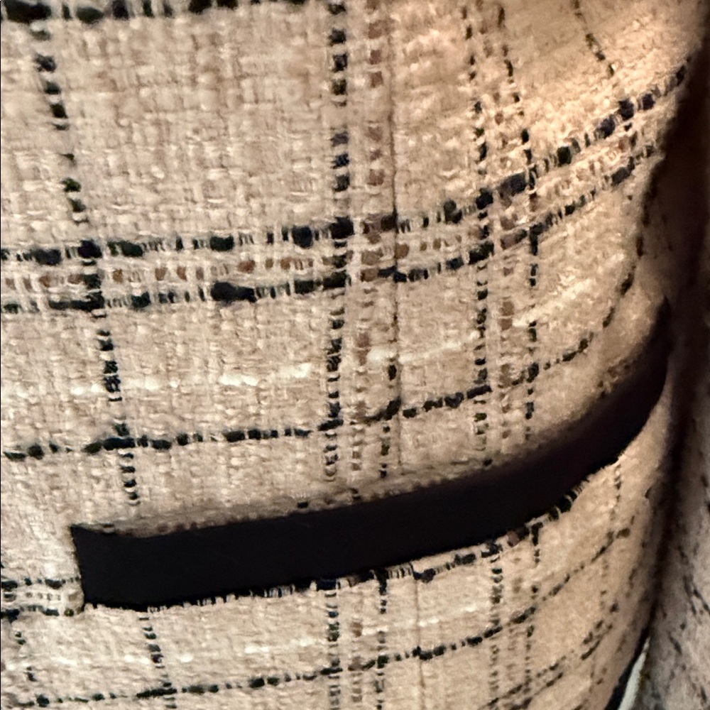 Women's Black and Pink Tweed Jacket - Picture 5 of 12